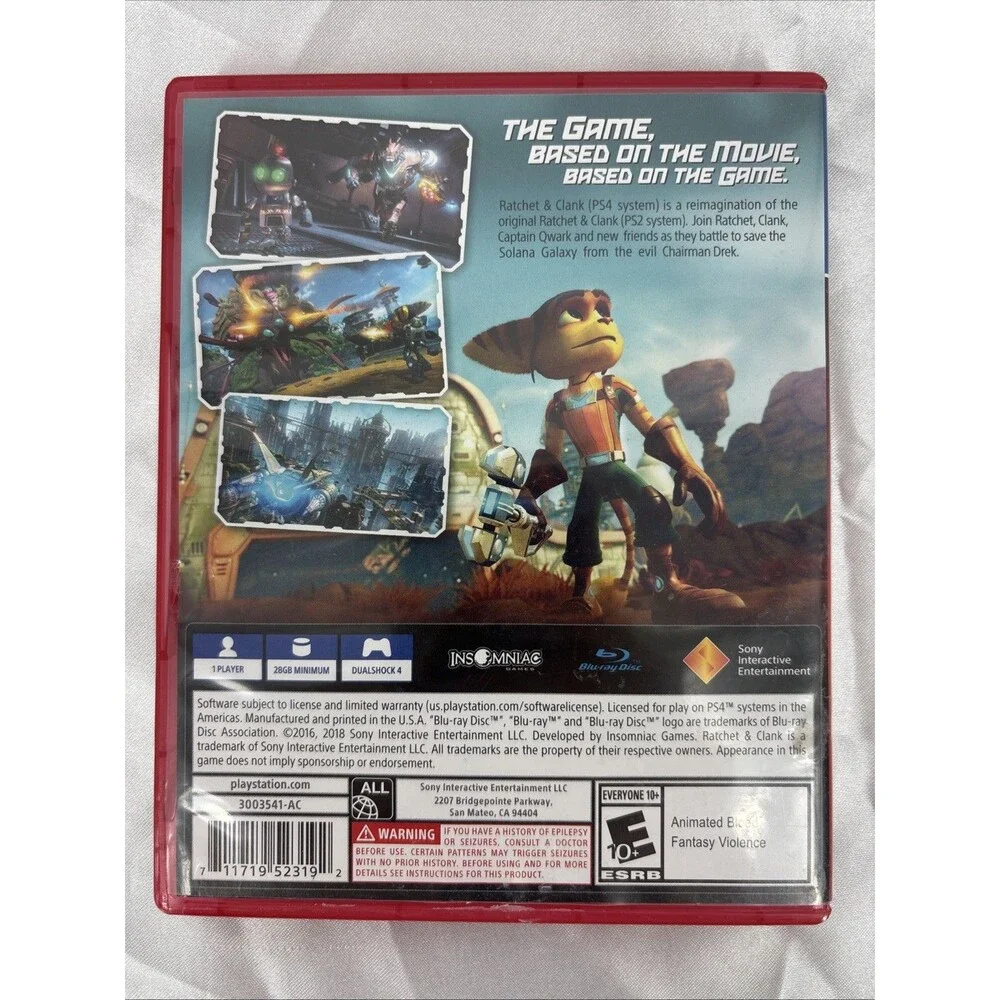 Ratchet & Clank - Sony PlayStation 4 - Tested & Working PS4